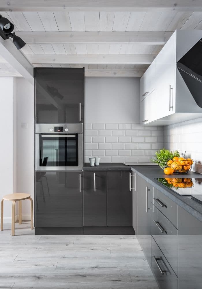 Modern kitchen prepared for a guest stay